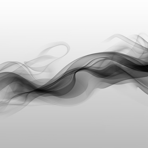 Photo abstract smoke moves on a white background design element abstract texture