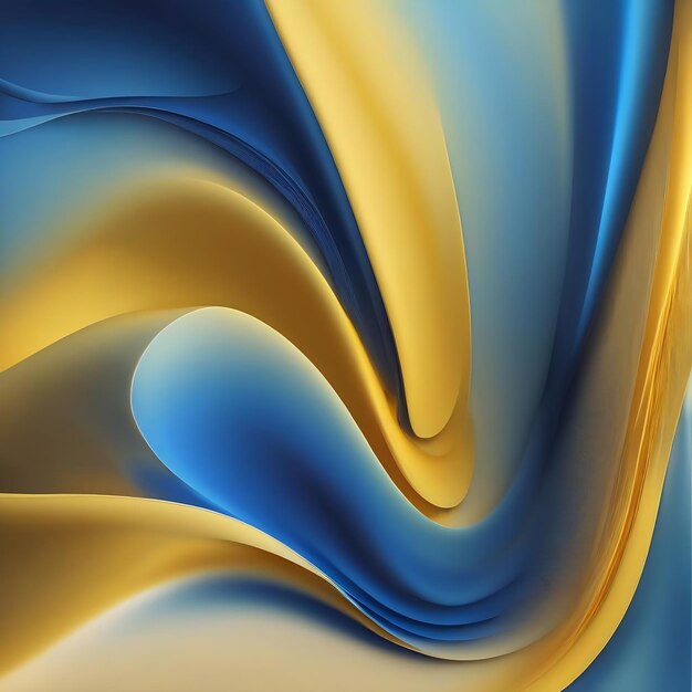 Abstract smooth blur yellow and blue color gradient background for website banner and paper card