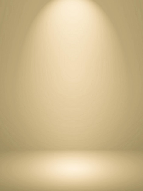 Photo abstract smooth brown studio room background used for product display, banner, template