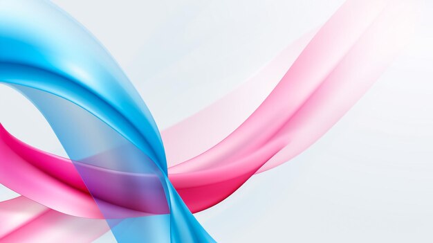 Abstract smooth color wave vector curve flow motion illustration blue and magenta