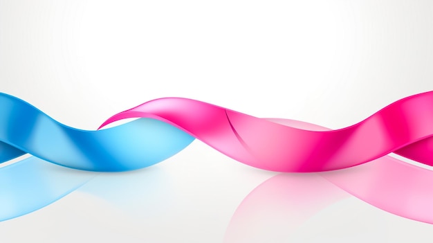 Abstract smooth color wave vector Curve flow motion illustration Blue and magenta