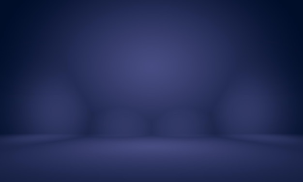 Abstract smooth dark blue with black vignette studio well use as backgroundbusiness reportdigitalweb