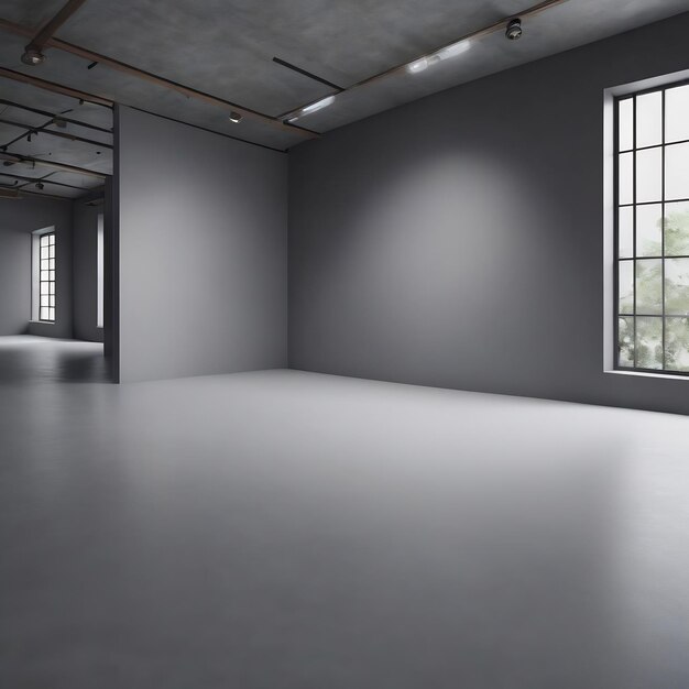 Photo abstract smooth empty grey studio well use as background business