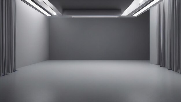 Abstract smooth empty grey studio well use as background business