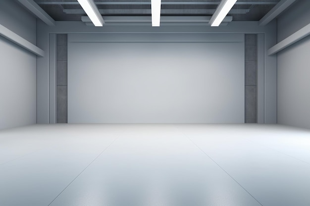 Abstract smooth empty grey studio well use as background