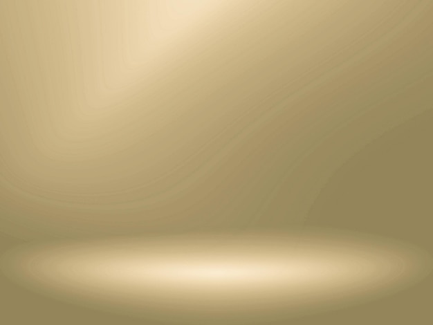 Абстрактный гладкий светло-коричневый фон комнаты студии, используемый для шаблона баннера дисплея продукта