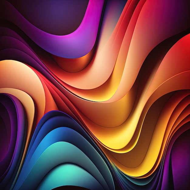 Abstract smooth wave background