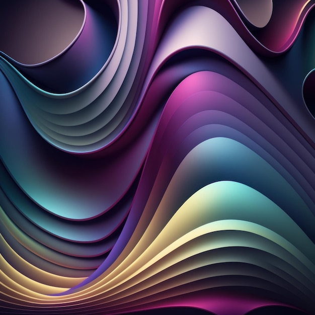 Abstract smooth wave background