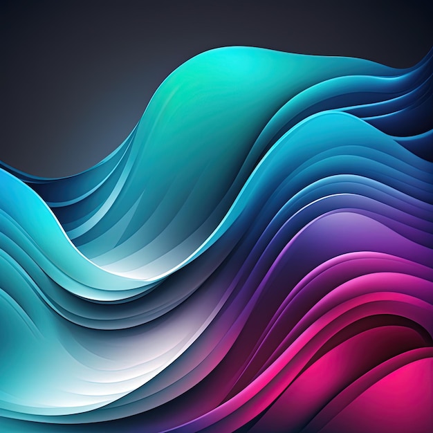 Abstract smooth wave background