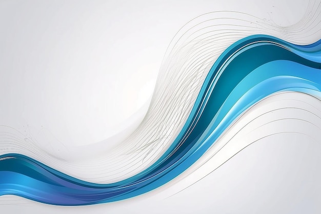 抽象的な滑らかな波線の背景のストックイラスト
