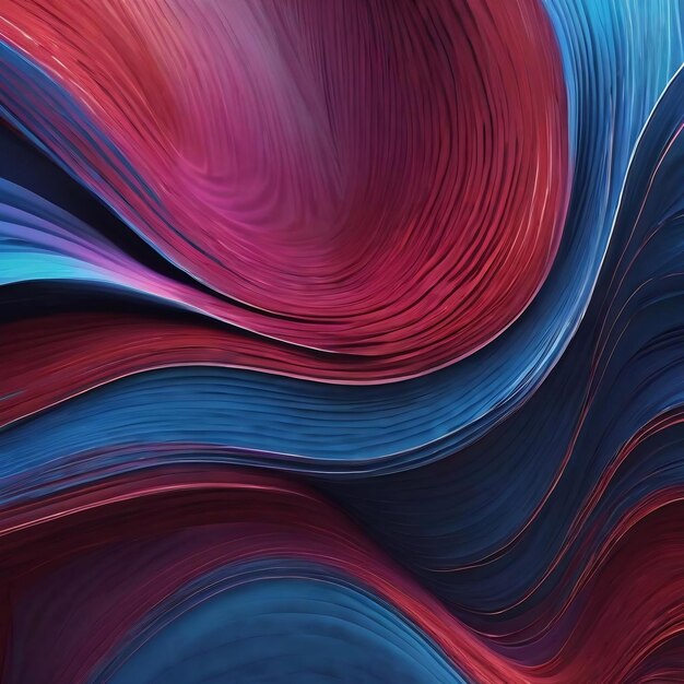 Abstract smooth wavy blue motion lines background generative ai aig21