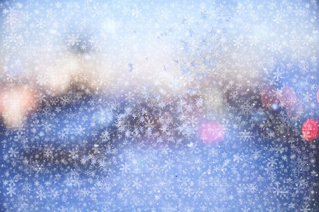 Photo abstract snowfall background, winter seasonal design january snow snowflake