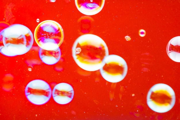 Photo abstract soap bubble background colorful bubbles float in air