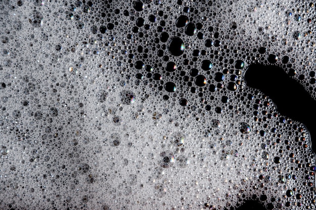 The abstract soapy foam texture