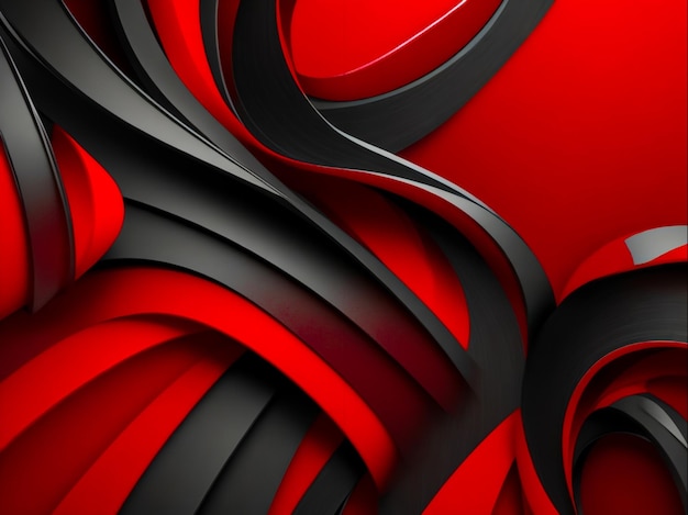 Abstract social design background color red and black Generative Ai