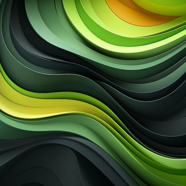 Abstract sof green and black background