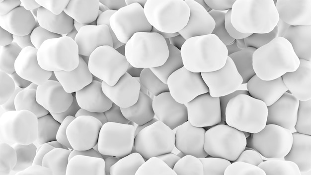 Abstract Soft Cubes BackgroundLots of soft white squares3d rendering