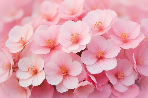 写真 ベゴニアの花から抽象的な柔らかい甘いピンクの花の背景