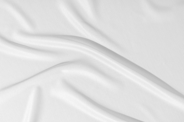 Photo abstract soft waves of white silk fabric satin cloth surface white fabric texture background