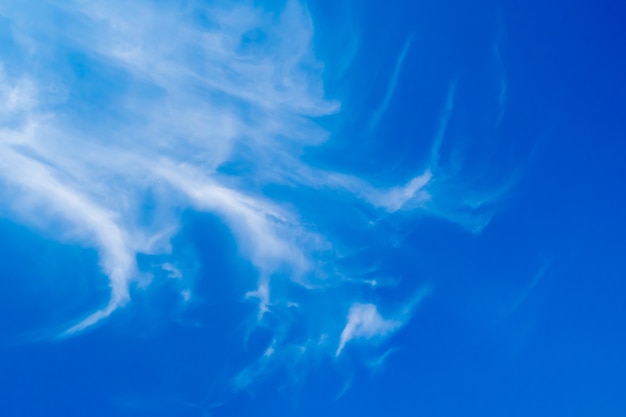 Фото Абстрактное мягкое облако с голубым небом