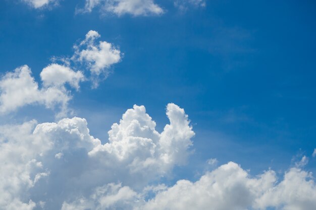 写真 青空で穏やかに雲