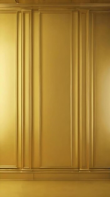 Abstract solid of shining yellow gradient studio wall room background 3d room