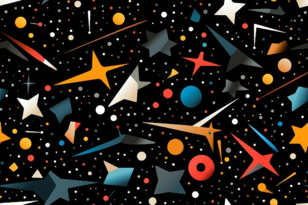 an abstract space background with stars and other objects