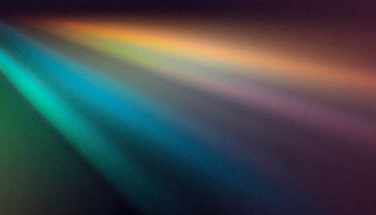 Photo abstract spectrum light ray texture