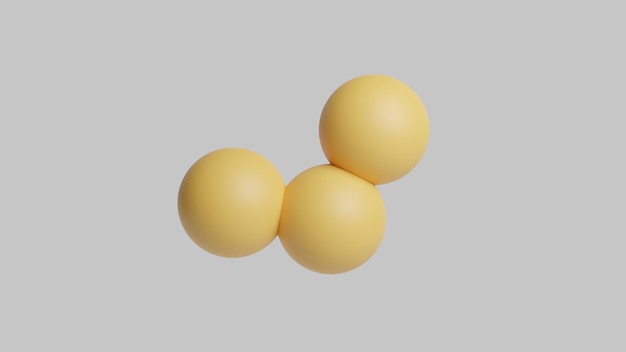 Abstract Spheres Geometric Contemporary Art 3D render Creative Design Minimalist Composition