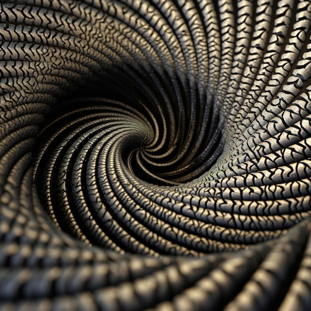 Photo abstract spiral art