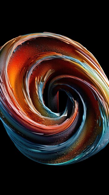 Photo abstract spiral art