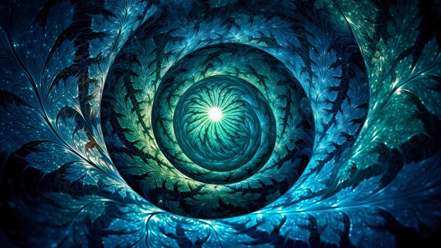 Abstract spiral background in organic design idea for poster or banner AI generated