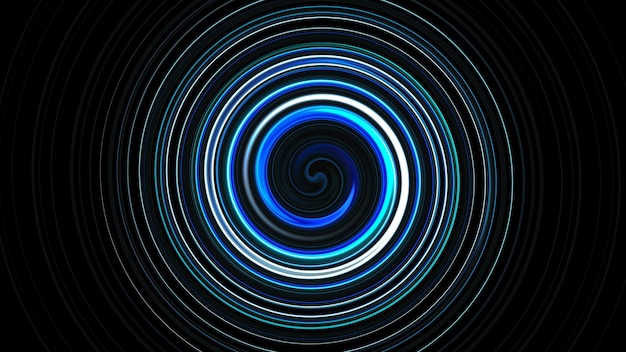 Abstract spiral rotating and twisting lines computer generated background 3D render background