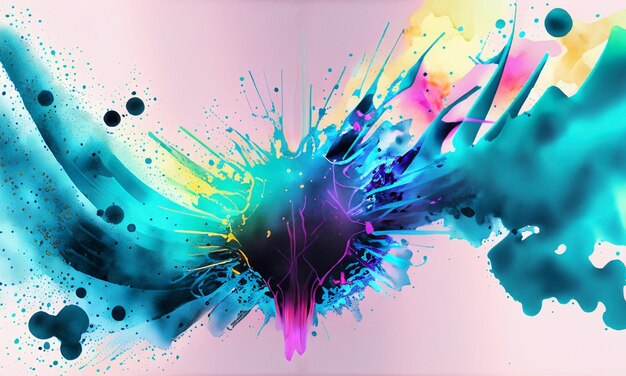 Abstract Splash Watercolor