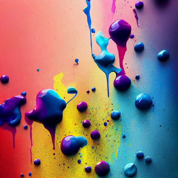 Abstract splatter color background