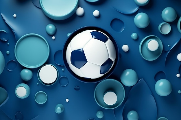 Photo abstract sport background in cold coloured shapes