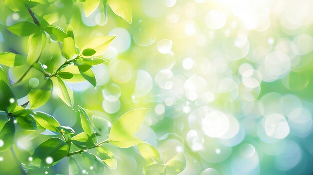 Photo abstract spring background or summer background with fresh generative ai