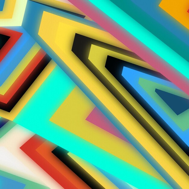 Abstract square and triangle art Banner format Colorful Painter Pattern Gradient background