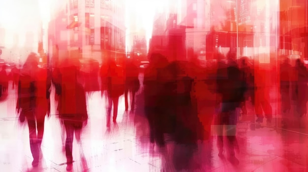 Foto abstract stadslandschap in rode tinten