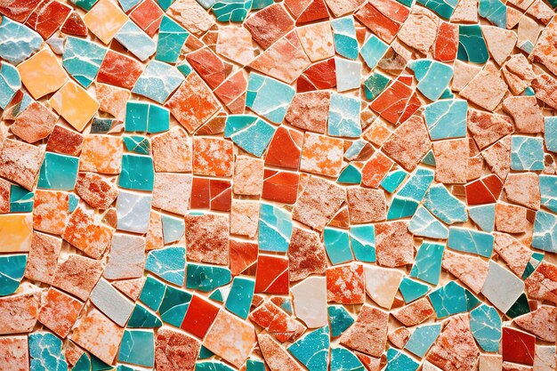 Foto abstract vetrata mosaico sfondo generativo ai