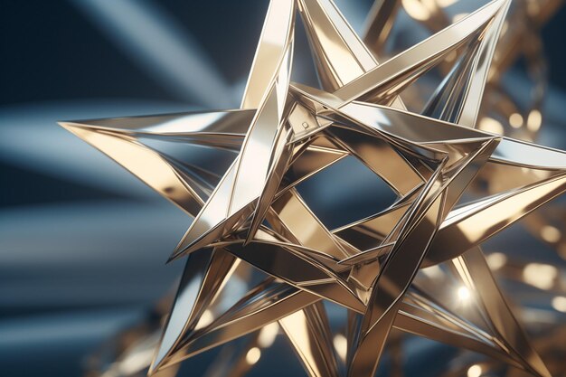 Photo abstract starshaped design in a sophisticated and 00058 03