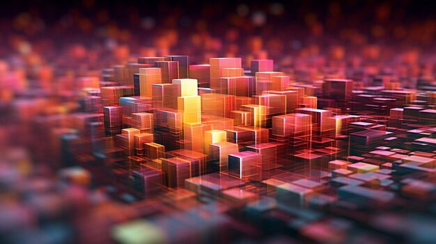 abstract stock market chart Created With Generative AI Technology