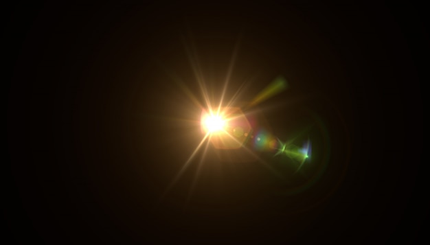 Abstract of sun with flare. natural background with lights and sunshine