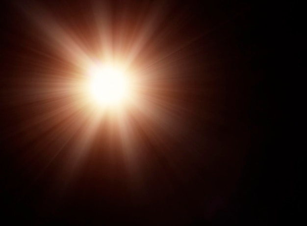 Foto riassunto del sole con lens flare sfondo naturale e texture per il design