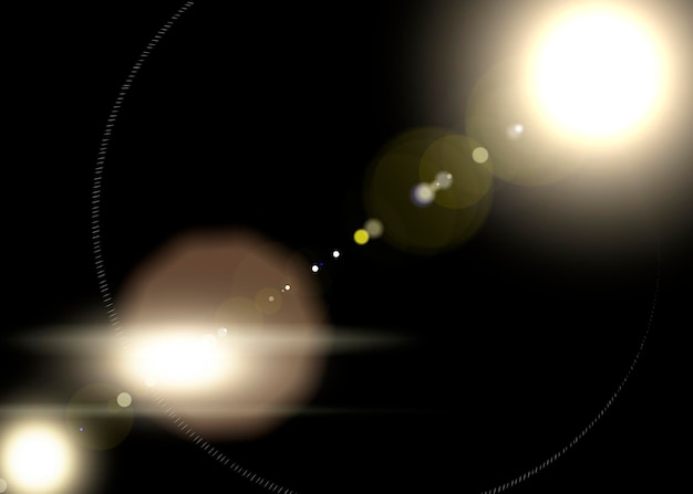 abstract sunlights rays effect bright sun or laser cosmic rays flashes and sparkle particles of ligh...