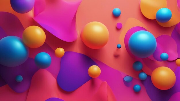 Abstract super realistic in a color background ui ux design