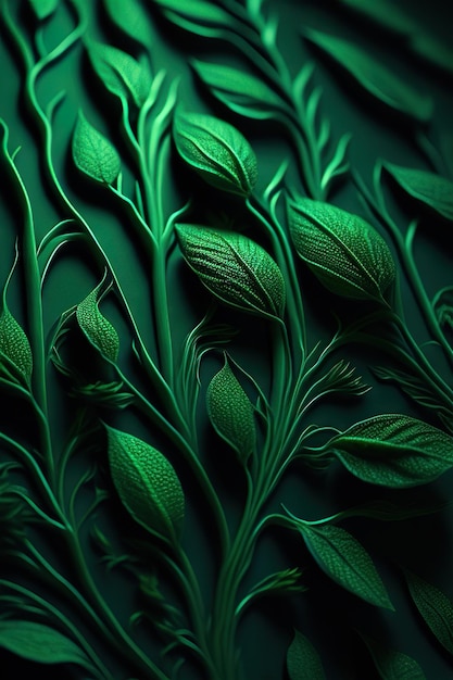 Abstract surface and textures of green background Generative AI