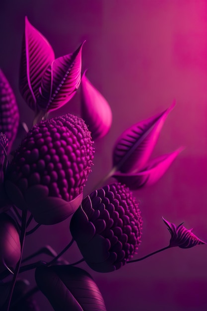 Абстрактная поверхность и текстуры фиолетового фона Генеративный ИИ