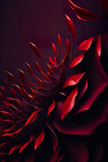 Abstract surface and textures of red background Generative AI