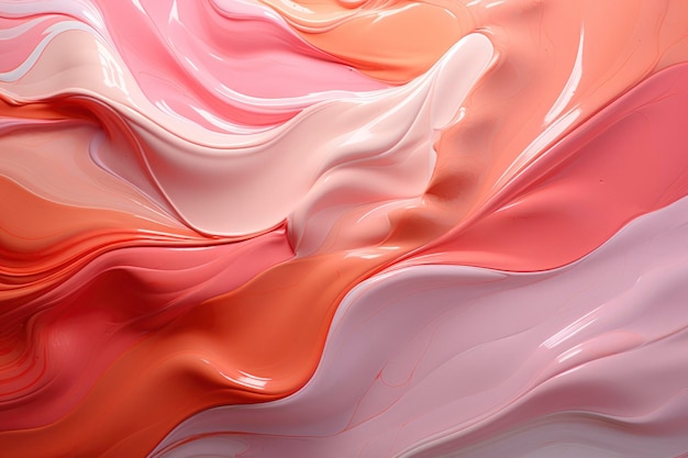 Abstract Swirling Coral en Cream Texture achtergrond